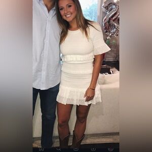 LoveShackFancy White Mini Dress